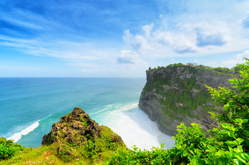 Coast at Uluwatu temple, Bali, Indonesia