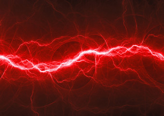 Red fantasy lightning