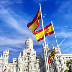 Obraz premium palazzo de cibeles w Madrycie