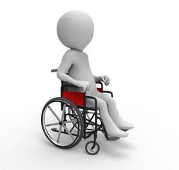 Wheelchair - obrazy, fototapety, plakaty