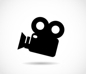 Video camera icon vector