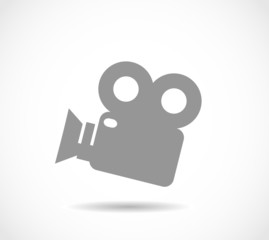Video camera icon vector