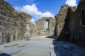 Fototapeta na wymiar The Cathedral in Glendalough, Co Wicklow, Ireland