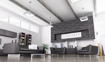 Interior of modern living room