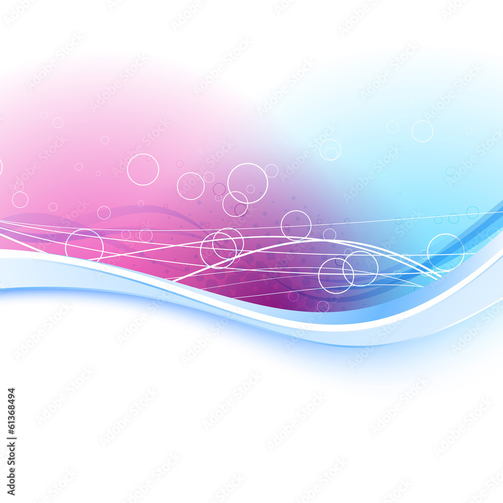 Canvas Prints modern transparent background with blue border