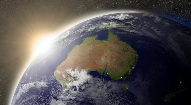 Sun over Australia