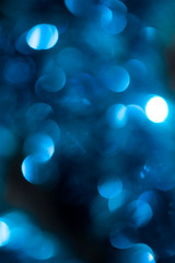 abstract background of beautiful blue bokeh festive