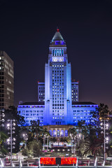 Obraz premium Downtown Los Angeles City Hall