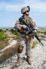 Naklejka premium US marine