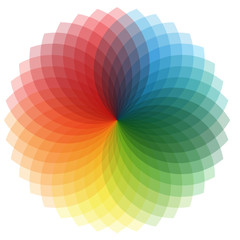 Obraz premium Przezroczyste koło kolorów