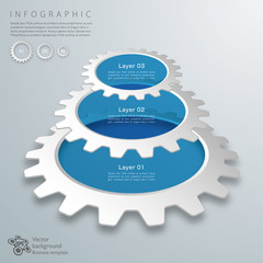Infographics Vector Background 3 Layer