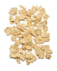 Corn flakes isolated on the white background