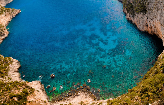 Fabulous paradise bay in Greece. Schiza Kambi, Zakynthos