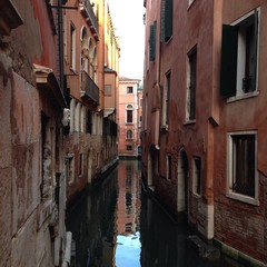 beautiful canal view in Venice