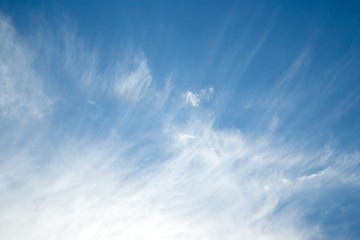 Naklejka na ściany i meble beautiful background of clouds against blue sky
