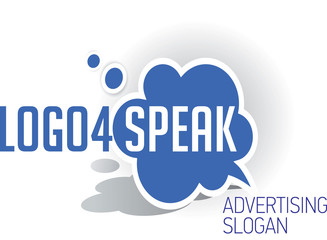 Logo for Speaker blue - obrazy, fototapety, plakaty