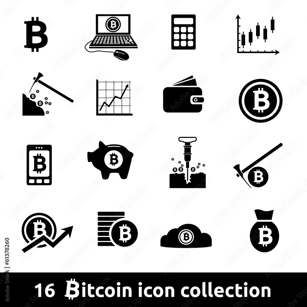 Sticker bitcoin icons