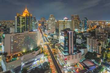 Fototapeta premium Modern Commercial City (Bangkok)