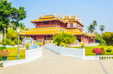Fototapeta premium Chinese temple in bang pa-in at ayutthaya Thailand