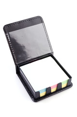 Leather note box
