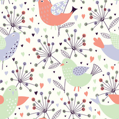 Romantic floral pattern