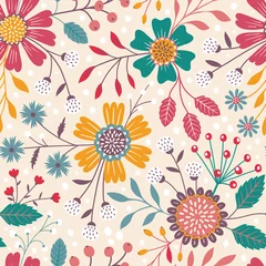 Printed roller blinds Floral pattern Seamless floral pattern
