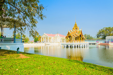 Architecture Bang pa in palace thailand