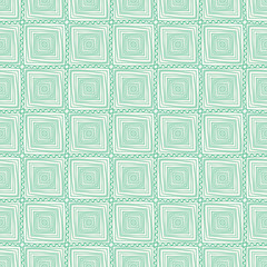 tribal green pattern with rhombus