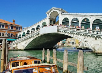Venedig Rialtobruecke - Venice Rialto Bridge 01