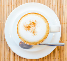 Hot cappuccino