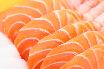 Salmon sashimi