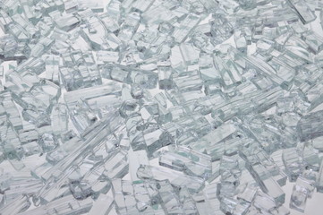Pieces of broken glass texture background