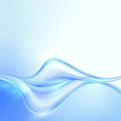 Abstract Blue waving Background