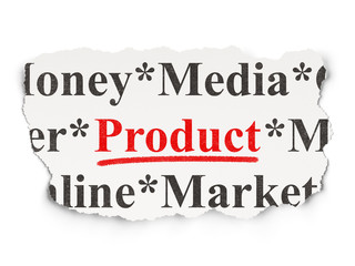 Marketing concept: Product on Paper background