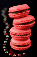 Macaroons stacked