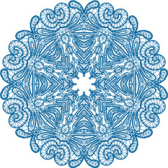 Abstract circle lace pattern.