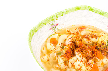Spicy pasta soup