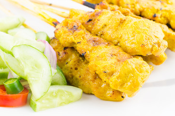 Pork satay thai cuisine food
