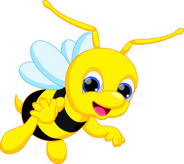 Happy bee cartoon
