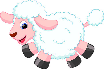 Funny sheep cartoon