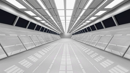Futuristic corridor