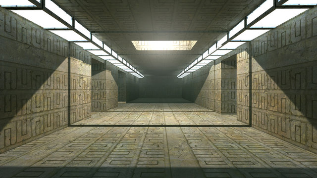 Futuristic corridor
