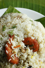 Prawn Biryani - A tasty combination of prawn and basmati rice.