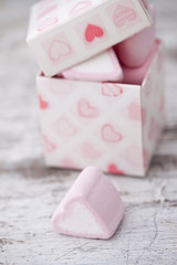 heart marshmallows