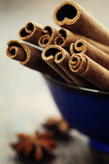 Cinnamon sticks and star anise