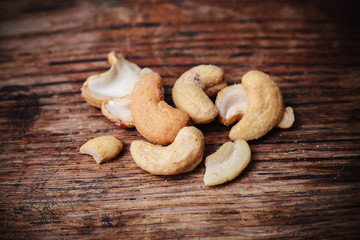 Salted cashew nuts