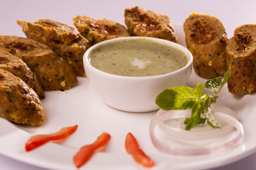 Stuffed Chicken Kebab.