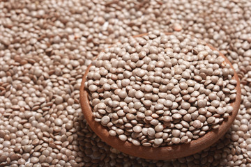 Obraz premium Black masoor dal – an Indian Lentil often used for making Dal Ma