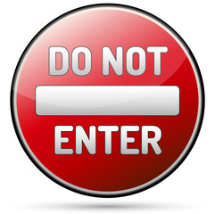 Do not enter