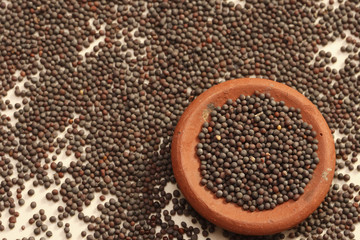 Mustard seeds are the small seeds from Europe